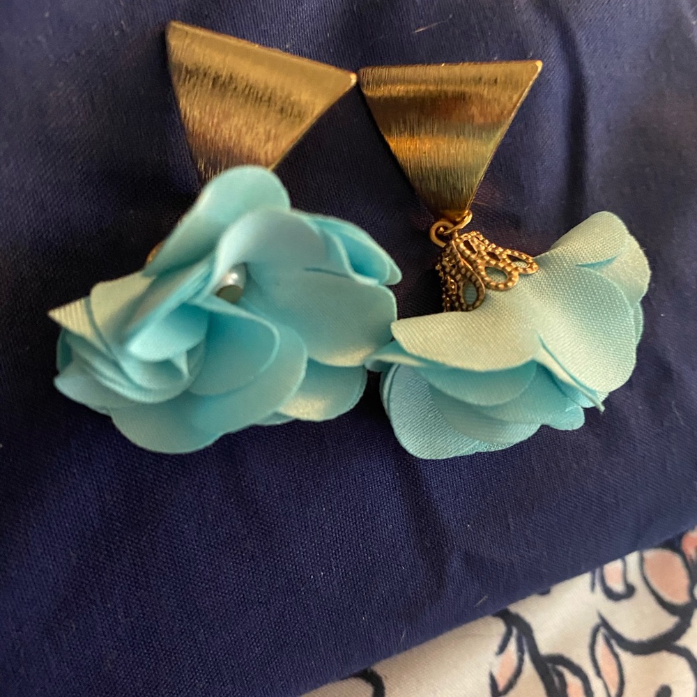 Turquoise and Bronze Earrings